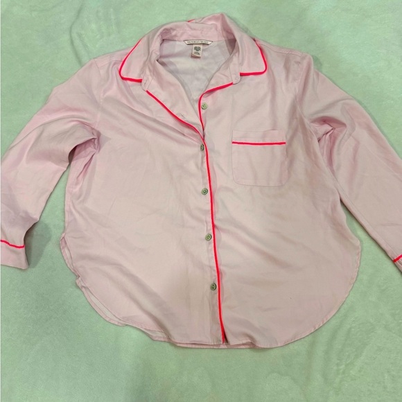 Satin Pink Hearts Victorias Secret Pijama Set - Picture 2 of 13